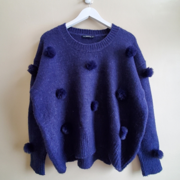 COPY - Zara sweater with Pom pom, small size - Picture 2 of 8